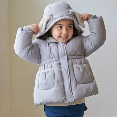 毛絨兔子中棉夾克