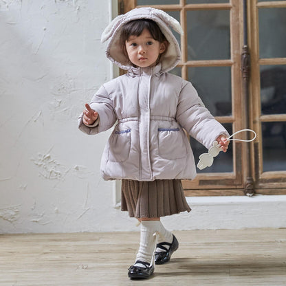 毛絨兔子中棉夾克