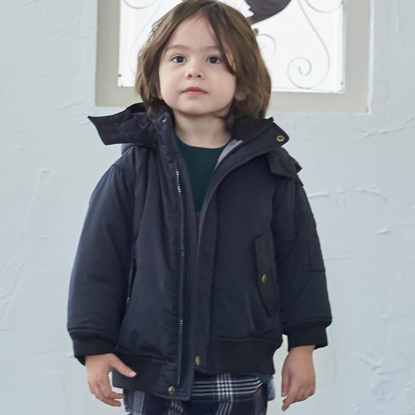 MA1風格可拆卸帽夾克