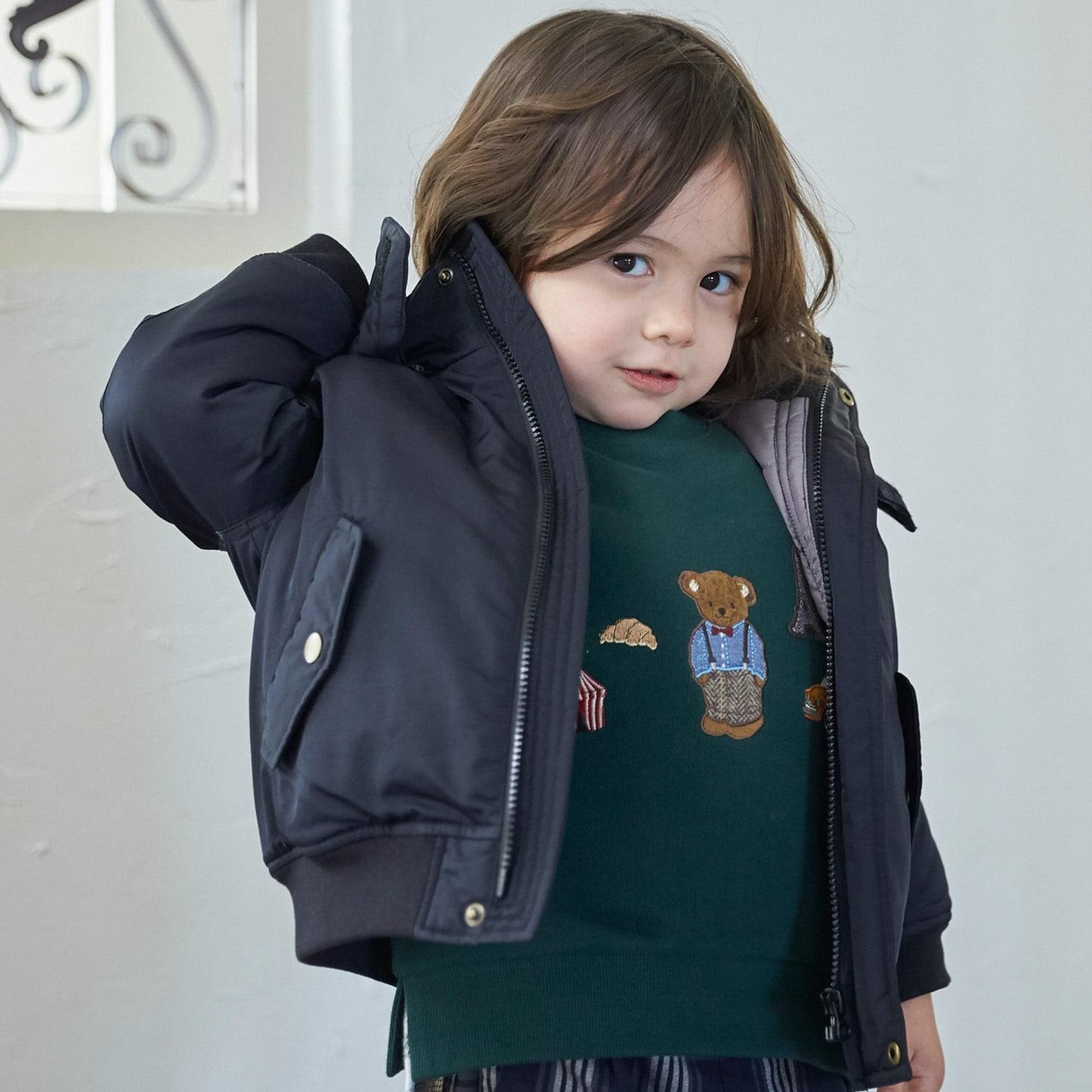 MA1風格可拆卸帽夾克