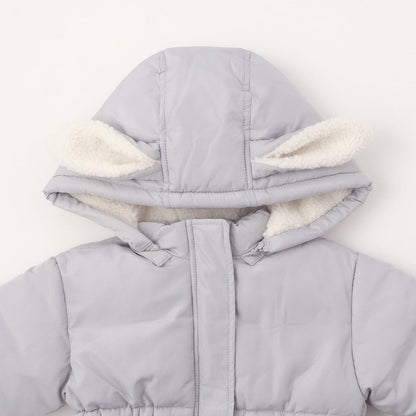 毛絨兔子中棉夾克