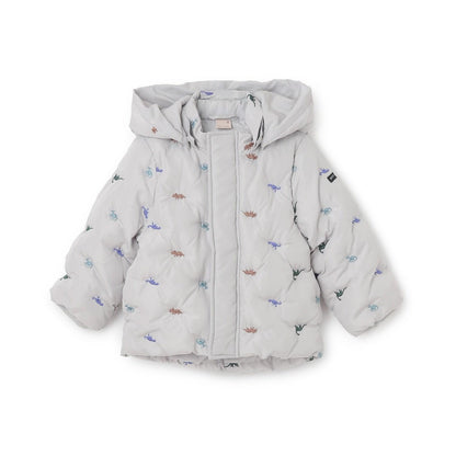 拼接刺繡加棉夾克