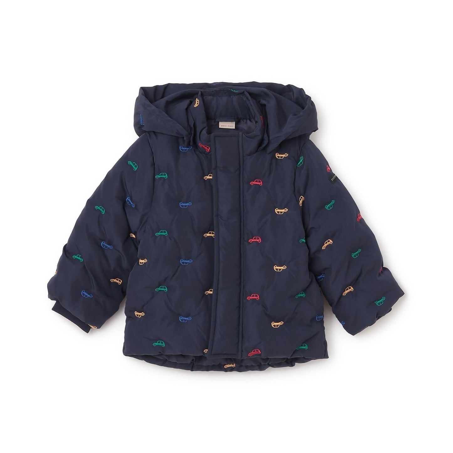 拼接刺繡加棉夾克