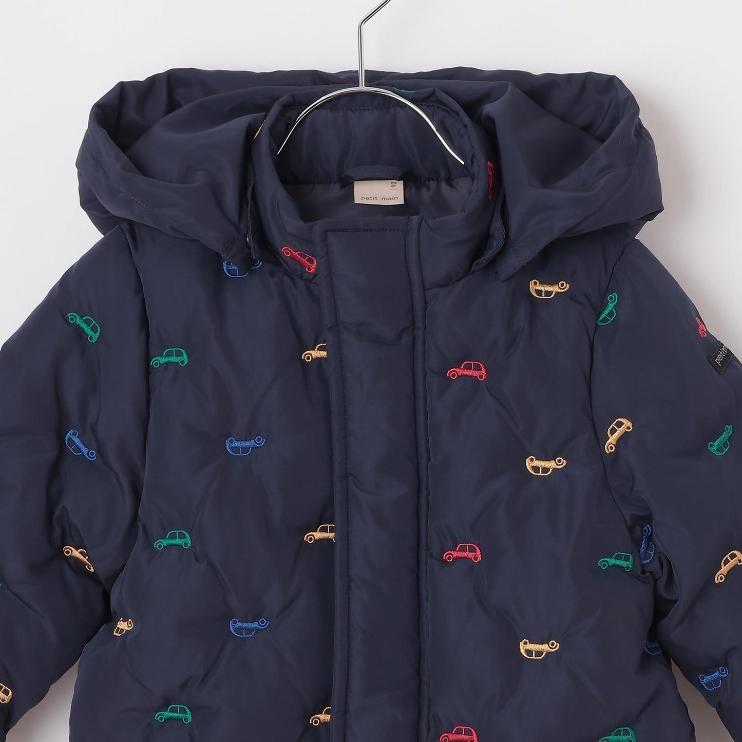 拼接刺繡加棉夾克