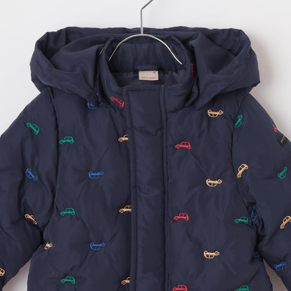 拼接刺繡加棉夾克