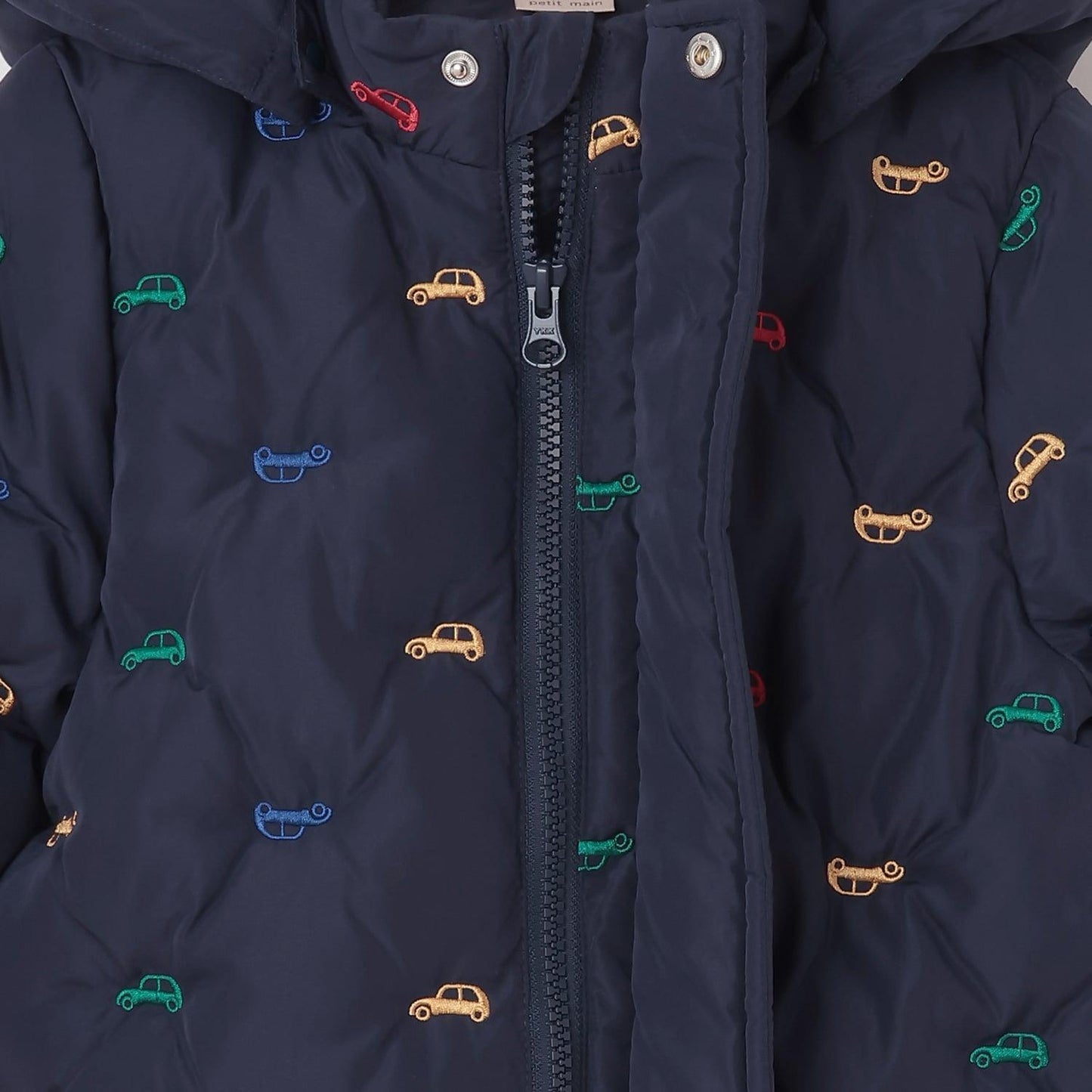 拼接刺繡加棉夾克