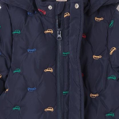 拼接刺繡加棉夾克