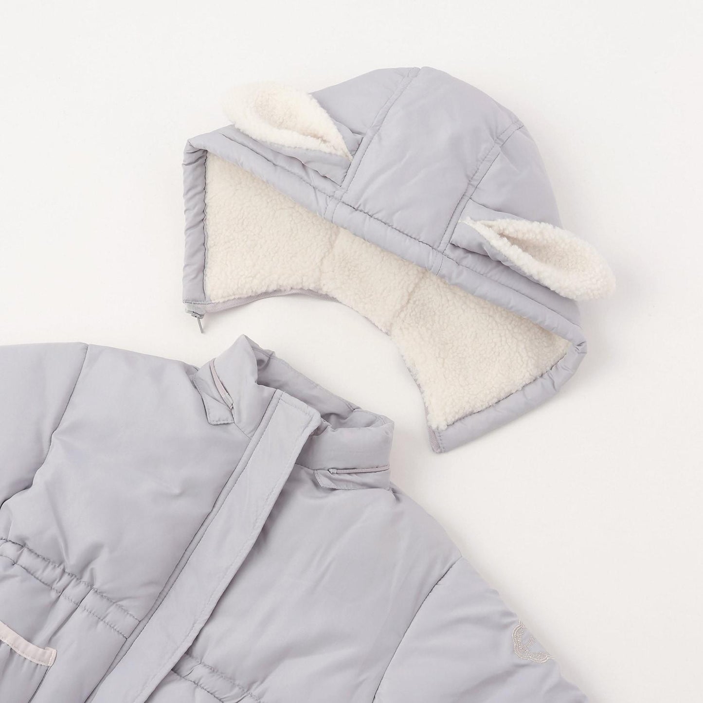 毛絨兔子中棉夾克