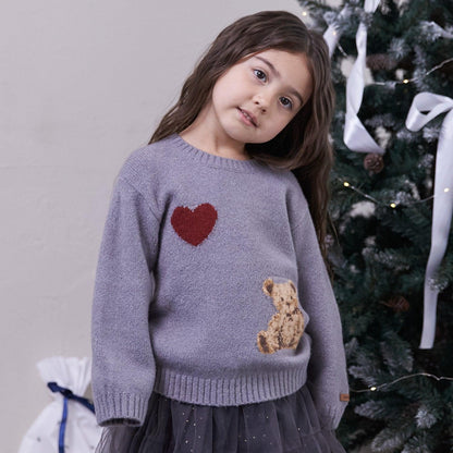 【柔軟蓬鬆】熊熊針織套頭衫