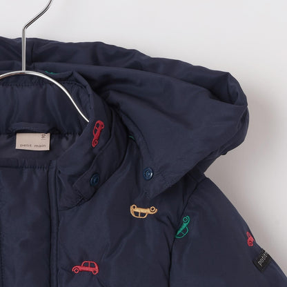 拼接刺繡加棉夾克