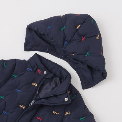 拼接刺繡加棉夾克