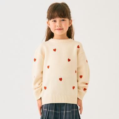 愛心刺繡針織衫