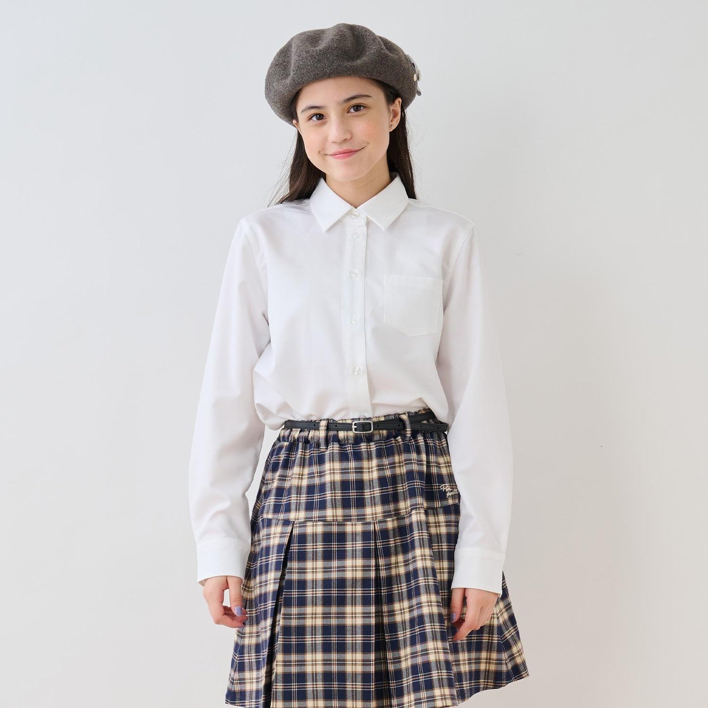 多扣開衫+襯衫套裝