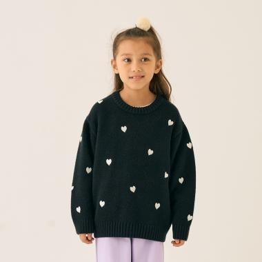 愛心刺繡針織衫