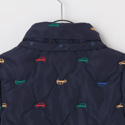 拼接刺繡加棉夾克