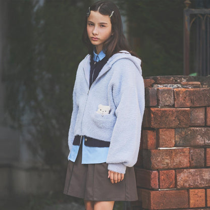 多扣開衫+襯衫套裝