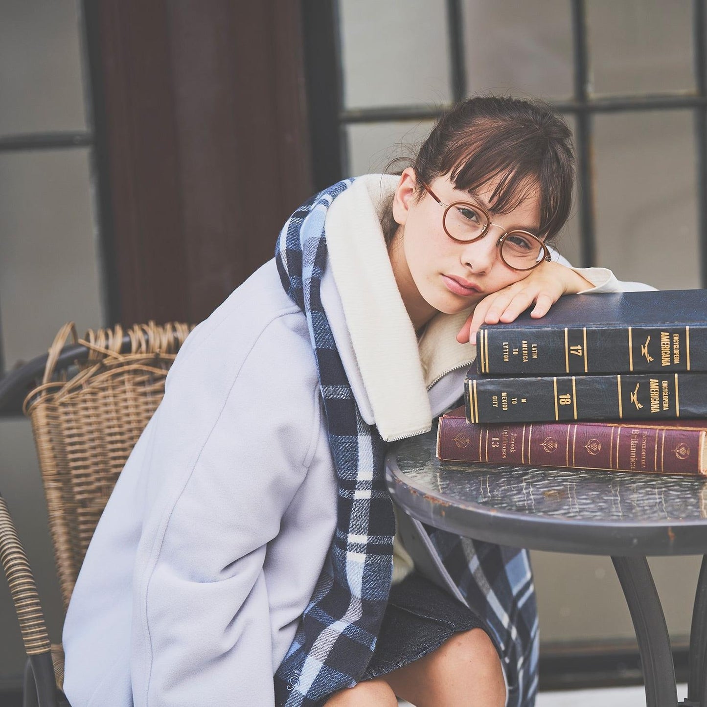 【130cm可選】拉鍊針織馬甲×長袖T恤套裝