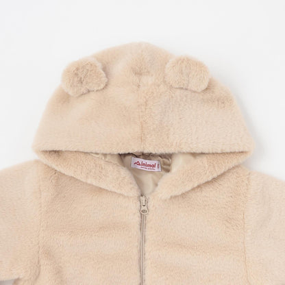 仿皮草飛行夾克