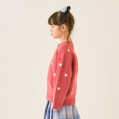 愛心刺繡針織衫