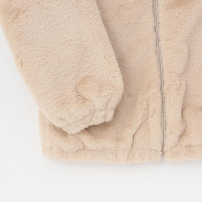 仿皮草飛行夾克