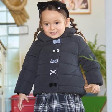 加棉蝴蝶結夾克