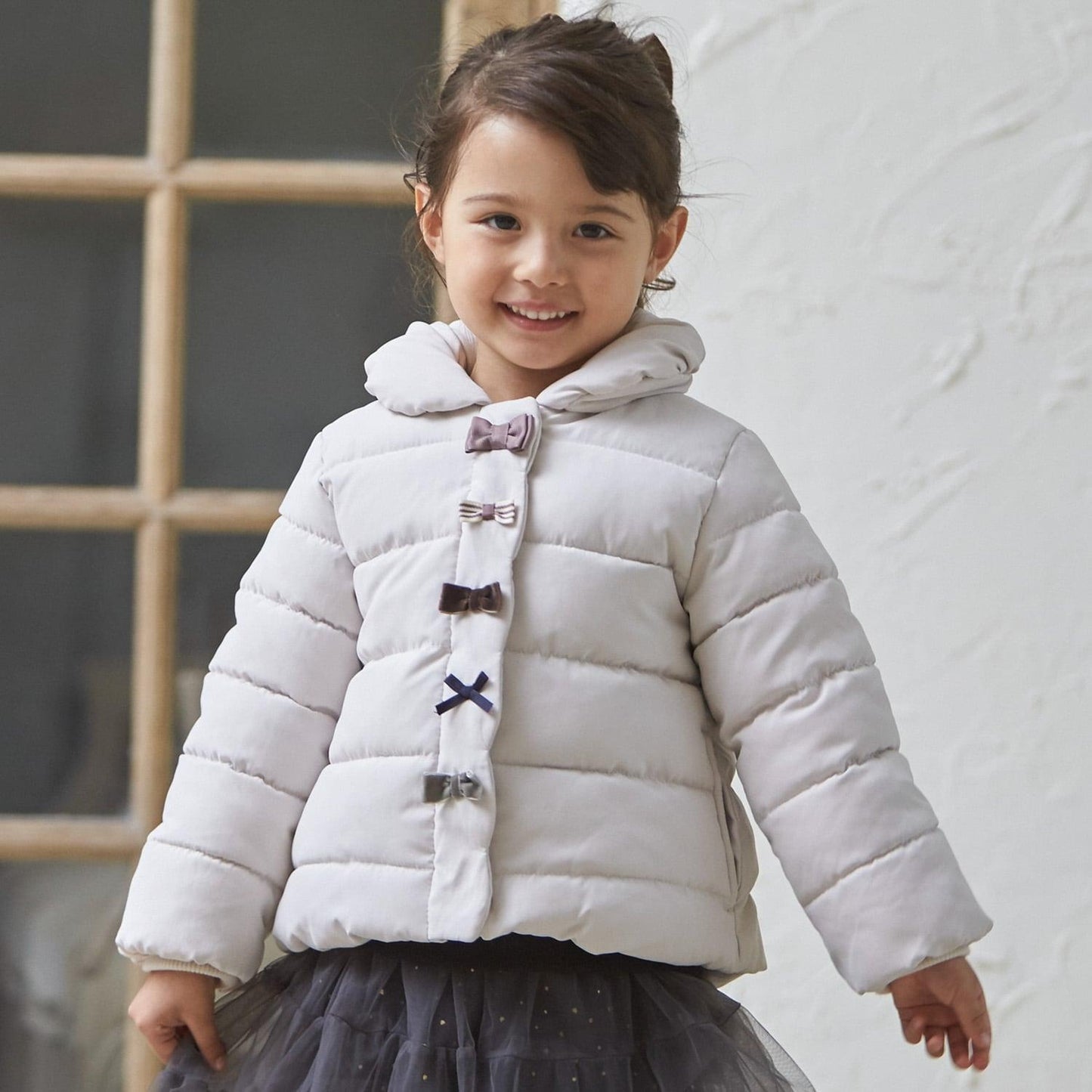 加棉蝴蝶結夾克