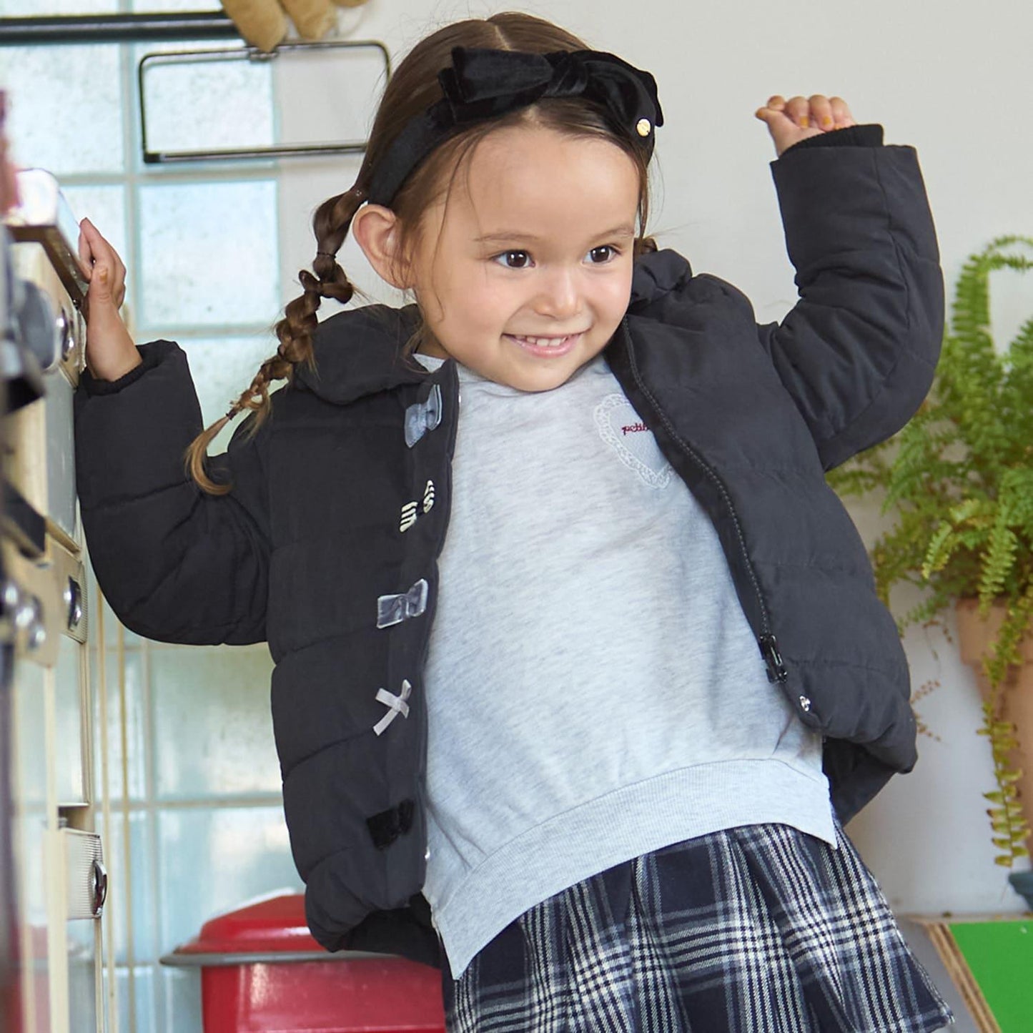 加棉蝴蝶結夾克