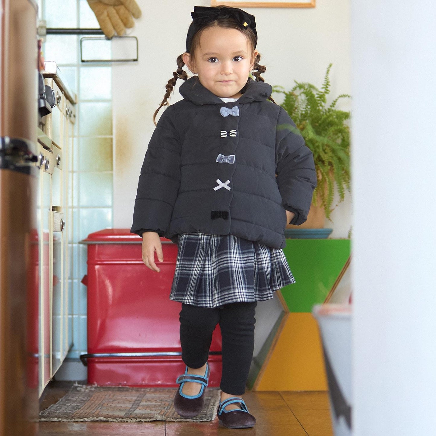 加棉蝴蝶結夾克