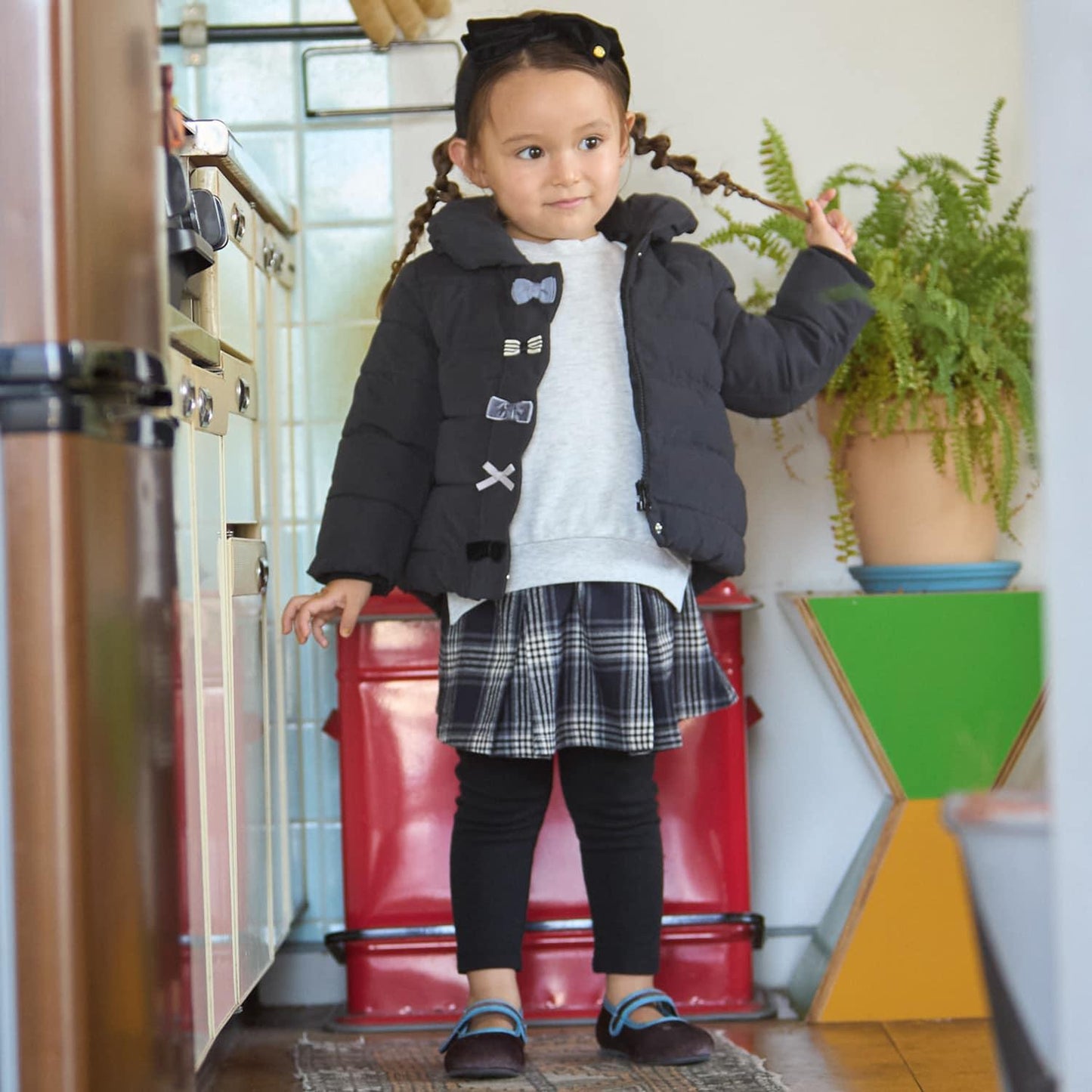 加棉蝴蝶結夾克