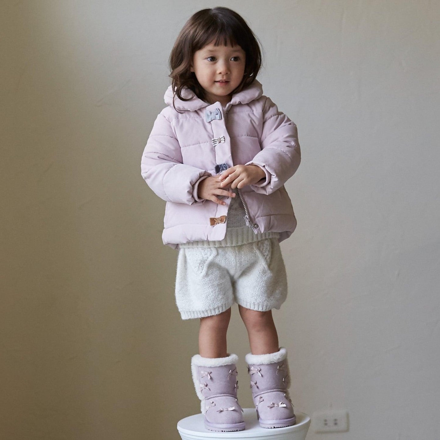 加棉蝴蝶結夾克