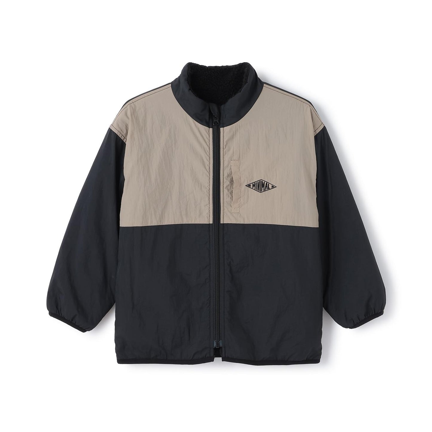 雙面配色羊羔絨外套