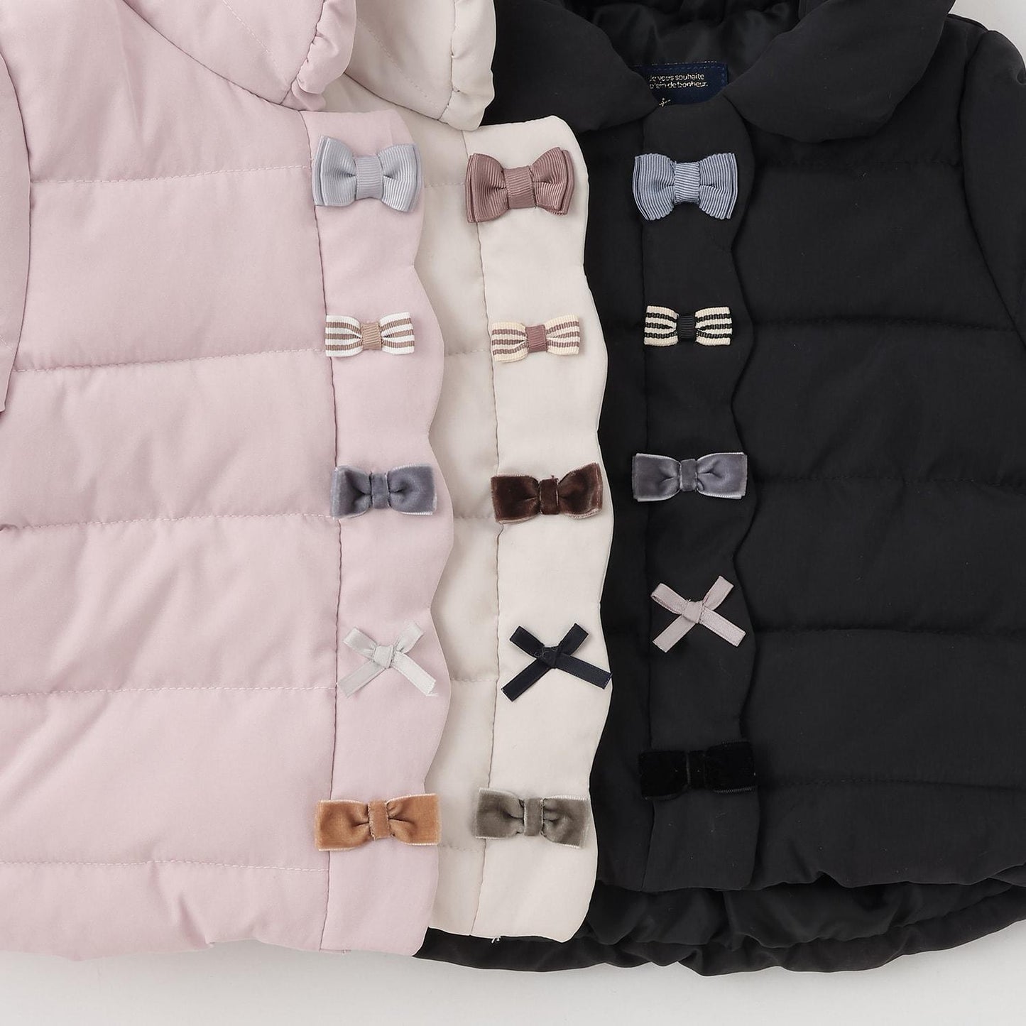 加棉蝴蝶結夾克