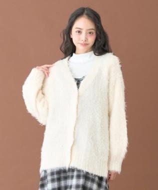 起毛針織開衫【韓國時尚】