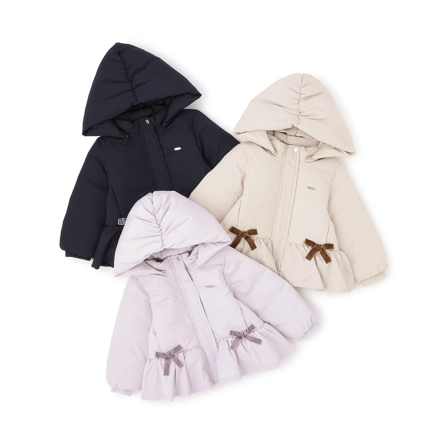 荷葉邊羽絨夾克