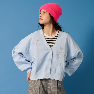 【AMI】塗鴉刺繡衛衣開衫