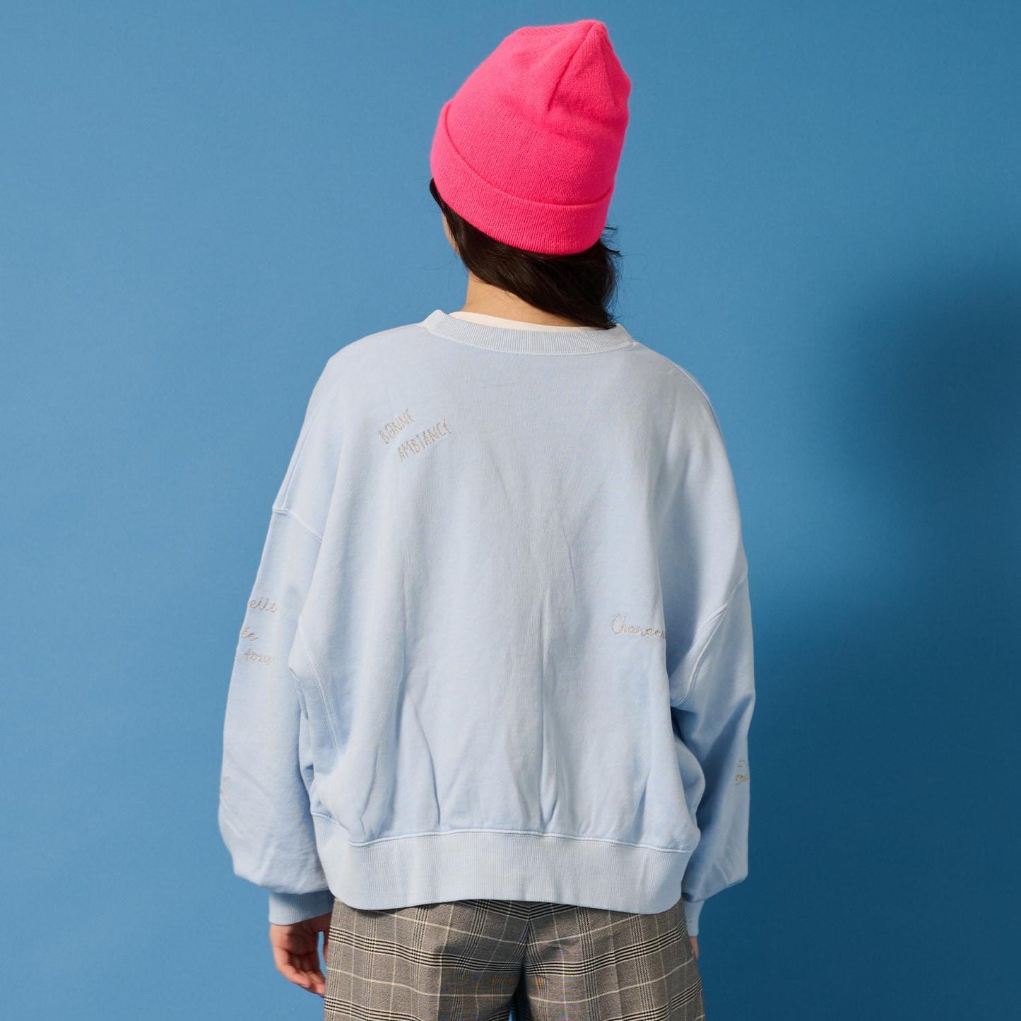 【AMI】塗鴉刺繡衛衣開衫