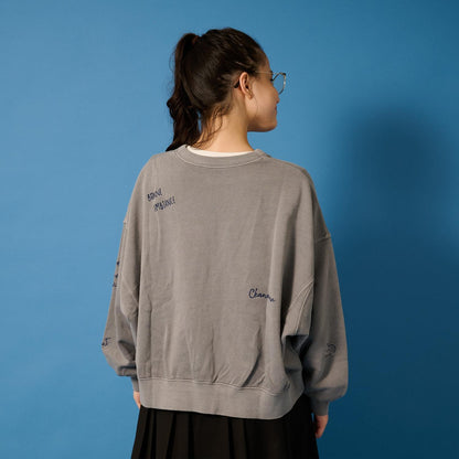 【AMI】塗鴉刺繡衛衣開衫