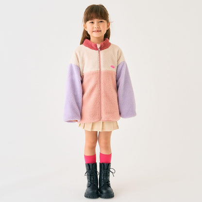 雙面配色羊羔絨外套