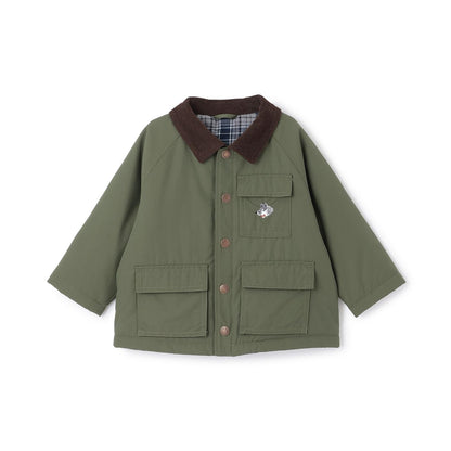 狼刺繡狩獵夾克