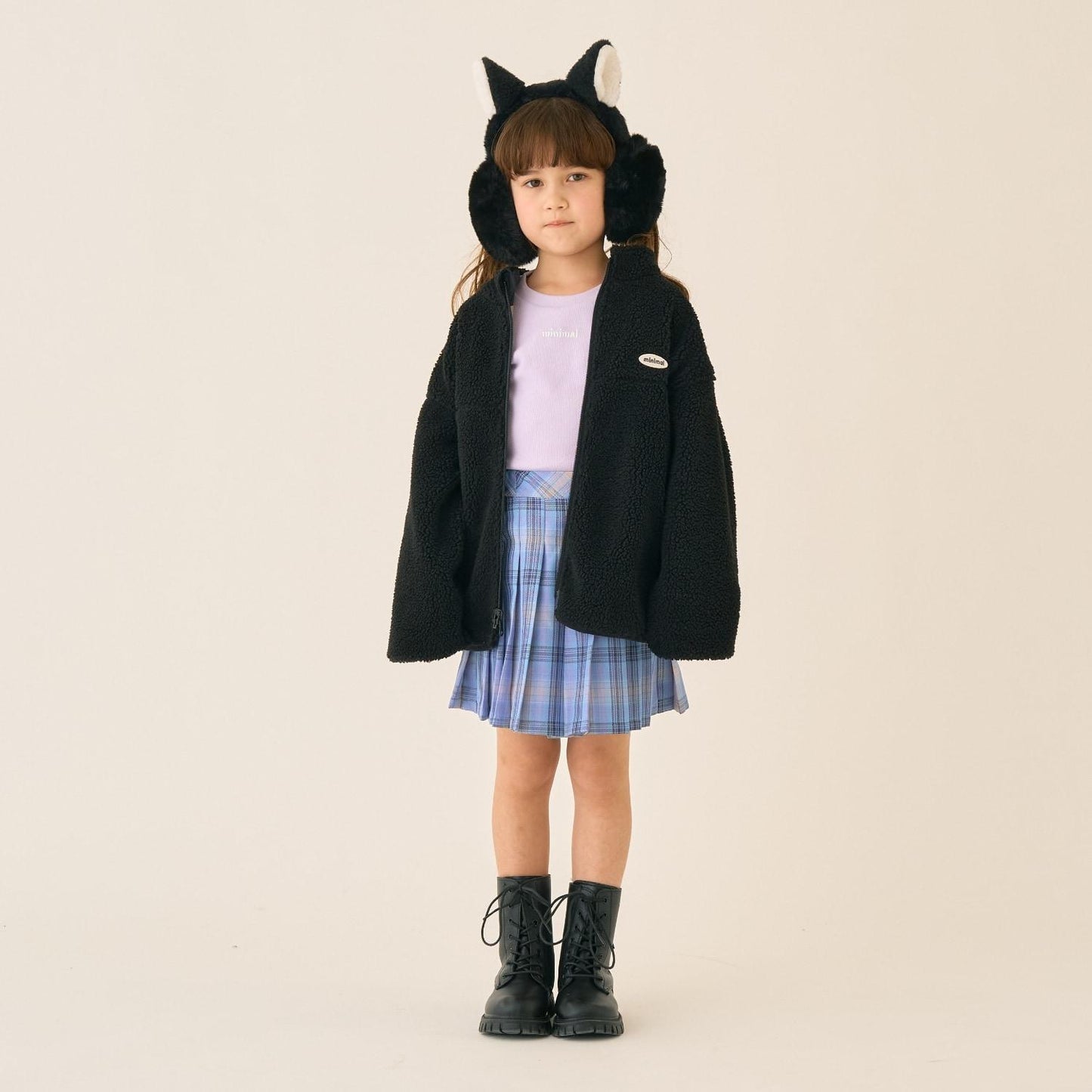 雙面配色羊羔絨外套