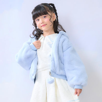 可雙面穿仿皮草短夾克