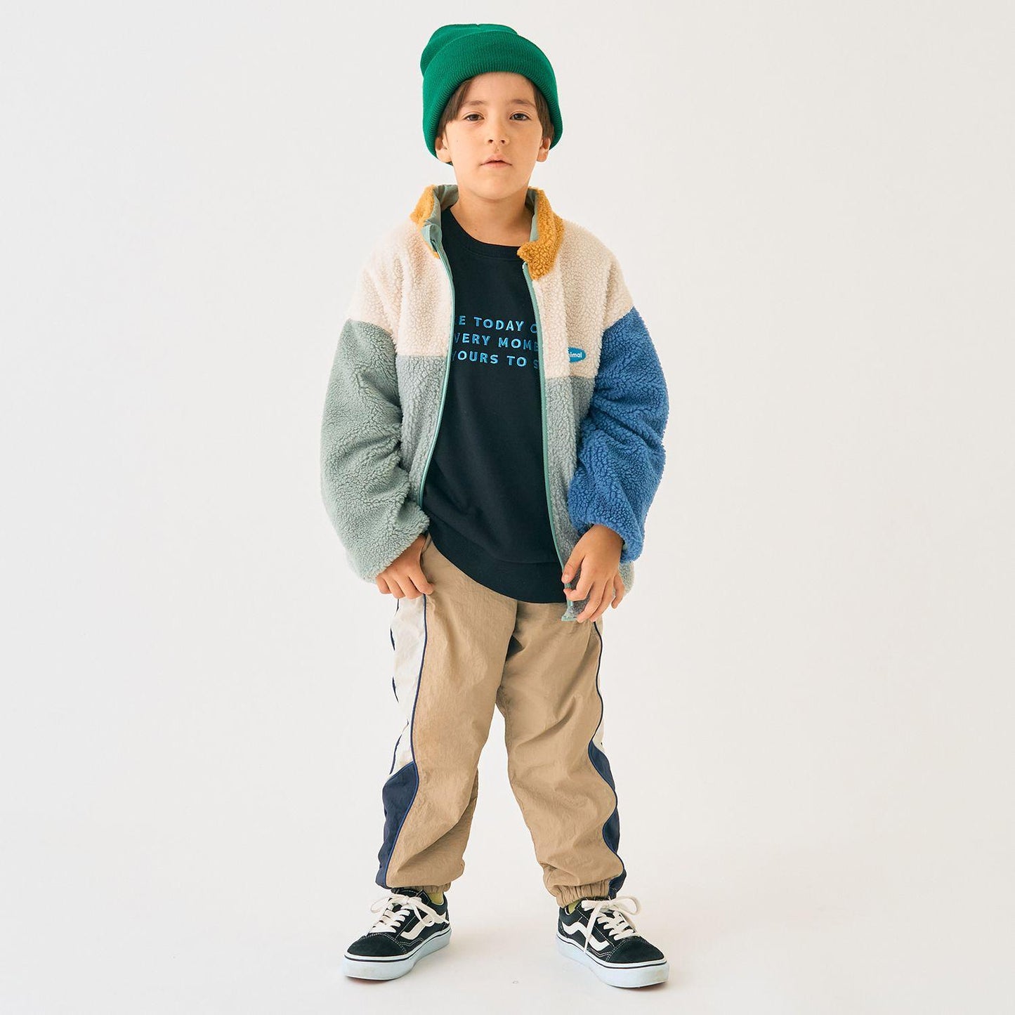 雙面配色羊羔絨外套