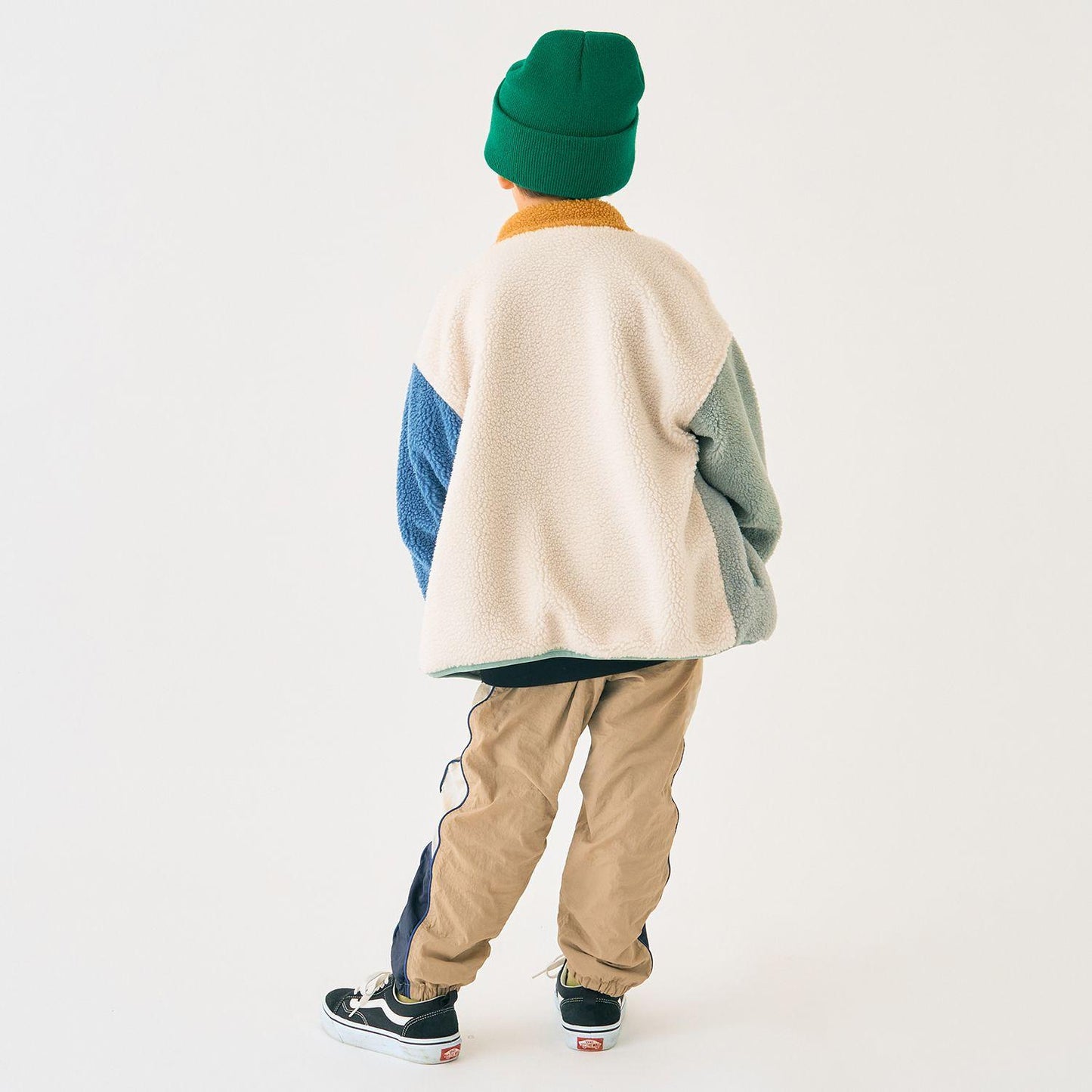 雙面配色羊羔絨外套