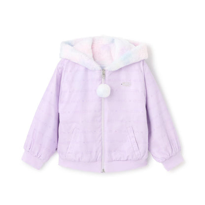 可雙面穿仿皮草短夾克