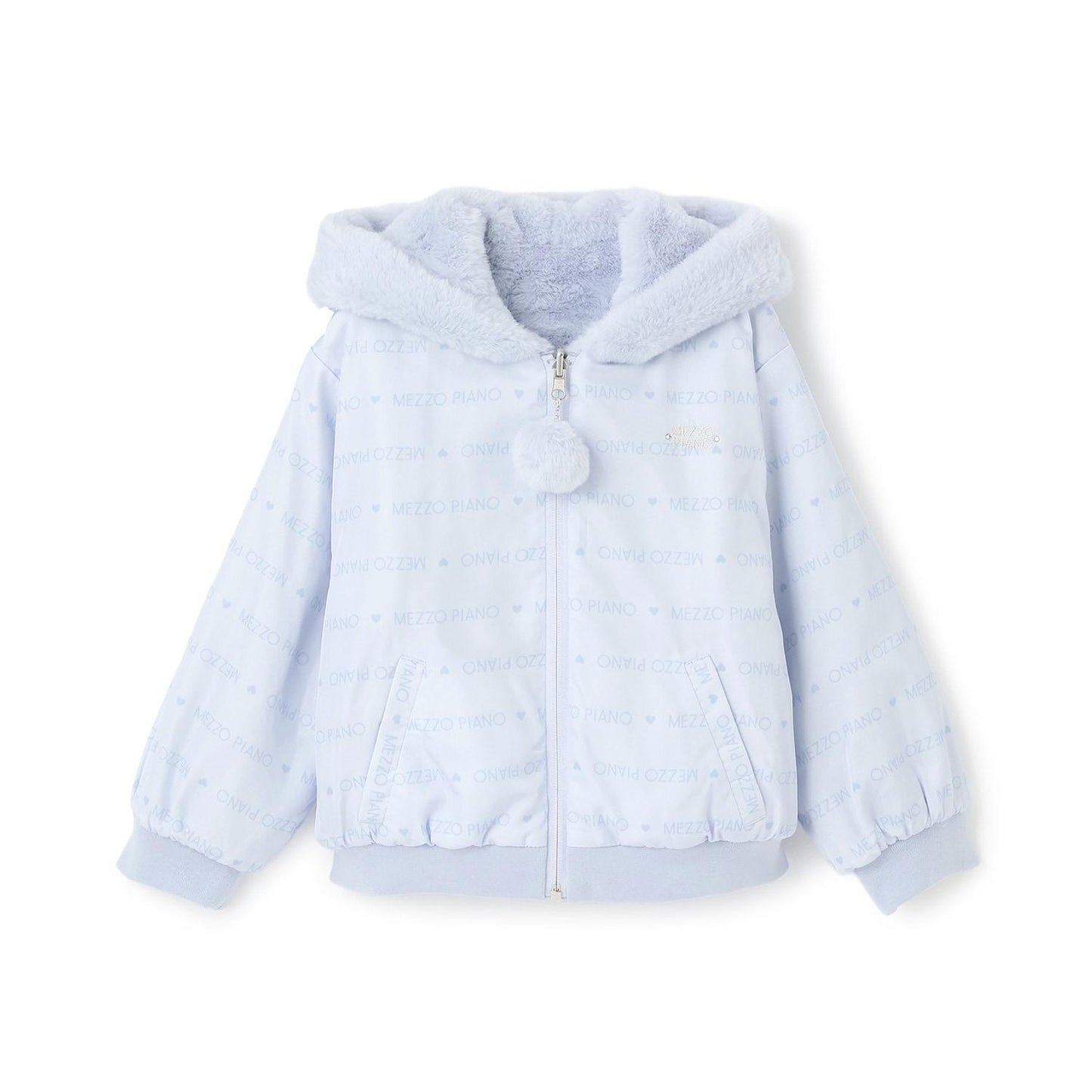 可雙面穿仿皮草短夾克