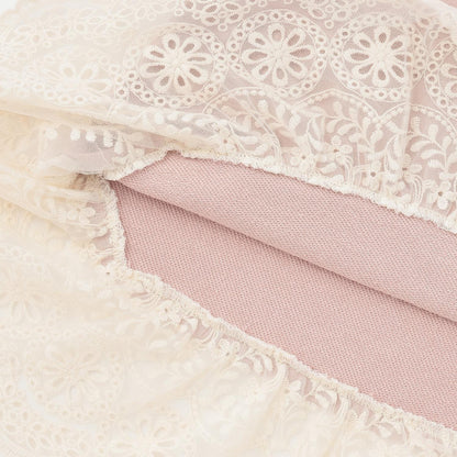 下襬網紗蕾絲長款上衣