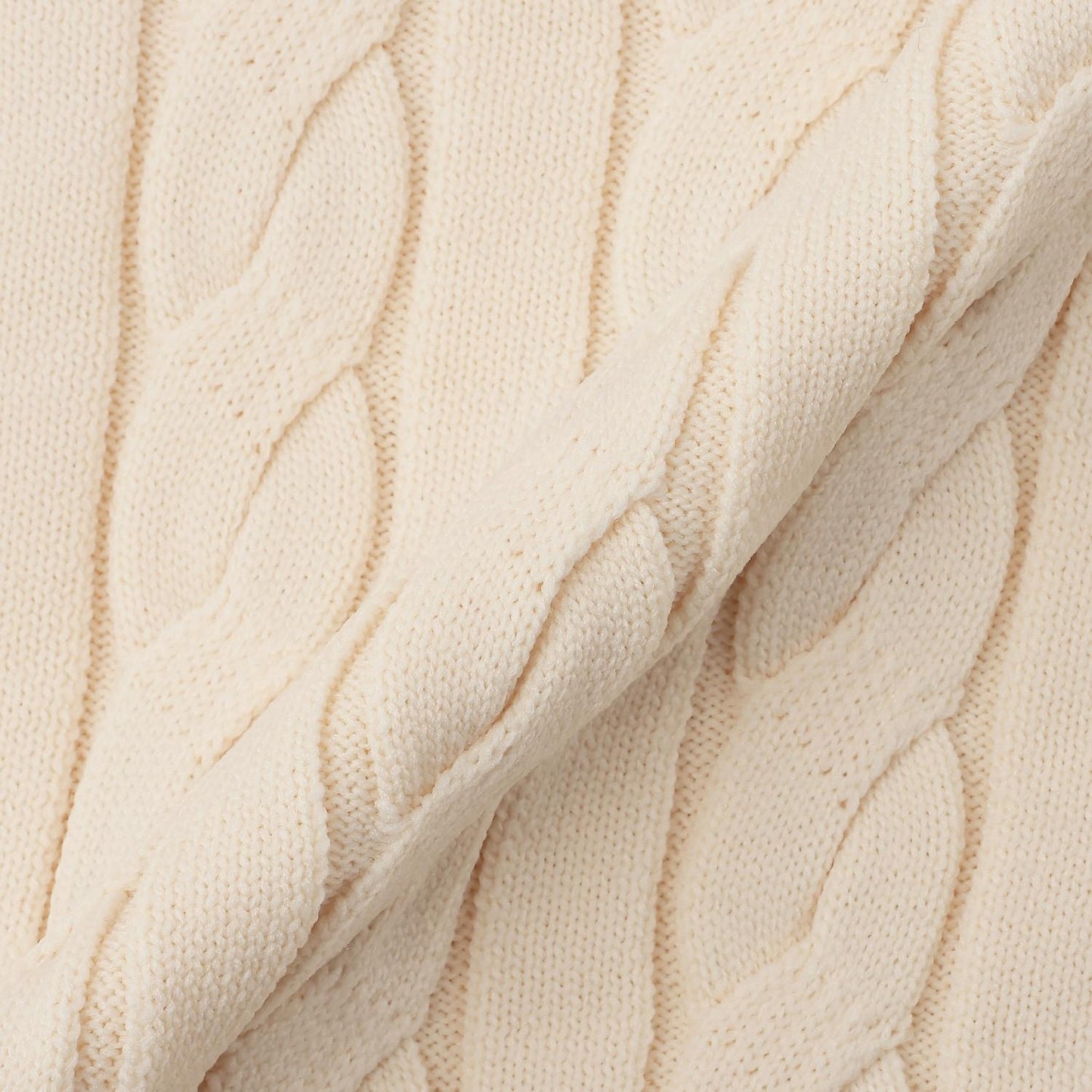 【130cm可選】繡花標誌麻花針織衫