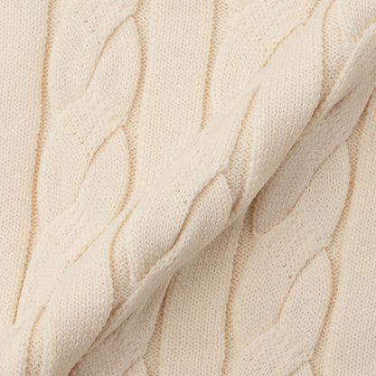 【130cm可選】繡花標誌麻花針織衫