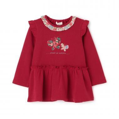 蝴蝶圖案寬鬆上衣