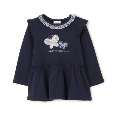 蝴蝶圖案寬鬆上衣